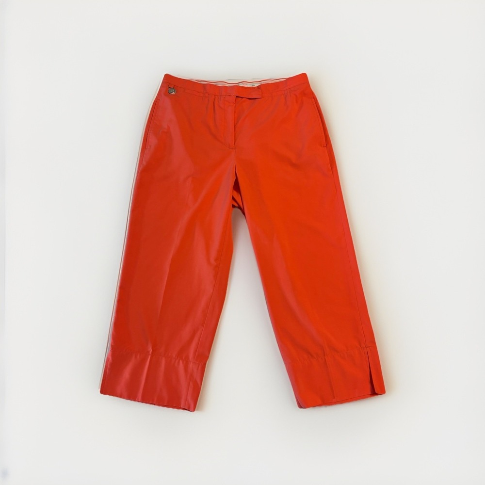 Liz Claiborne LIZGOLF Capri Pants Cropped Womens Sz 14 Coral‎ Stretch (32x22.5)